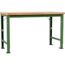 Établi Profi Spezial Manuflex, plateau de table en multiplex, 1500 x 700 mm, vert réséda