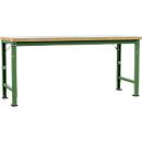 Établi Profi Spezial Manuflex, plateau de table en plastique, 2000 x 700 mm, vert réséda