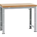 Établi Profi Standard Manuflex, plateau de table en multiplex l. 1250 x P 700, alu argent