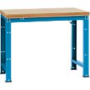 Établi Profi Standard Manuflex, plateau de table en multiplex l. 1250 x P 700, bleu clair