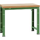 Établi Profi Standard Manuflex, plateau de table en multiplex l. 1250 x P 700, vert réséda