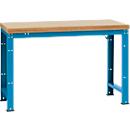Établi Profi Standard Manuflex, plateau de table en multiplex l. 1500 x P 700, bleu clair