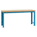 Établi Profi Standard Manuflex, Plateau de table en multiplex l. 2000 x P 700, bleu clair