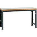 Établi Profi Standard Manuflex, plateau de table en plastique en l. 1750 x P 700, anthracite