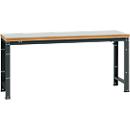 Établi Profi Standard Manuflex, plateau de table en plastique l. 2000 x P 700, anthracite