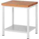 Établi série 8000, fixe, tablette en tôle d'acier, l. 750 x P 700 x H 840 – 1040 mm