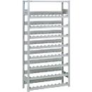 Étagère à bouteilles de vin, module de base, Système d'emboîtement, 8 récipients, 2000 x 1000 x 300 mm
