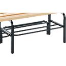 Étagère à chaussures pour bancs de vestiaire, acier, 1015 mm de long, anthracite