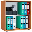 Etagère à dossiers, en bois, 2 OH, étagère réglable en hauteur, L 700 x P 400 x H 740 mm, hêtre