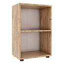 Étagère à dossiers Ulas, 2 hauteurs de classeurs, 1 tablette, pour env. 12 classeurs, L 490 x P 320 x H 740 mm, bois, chêne miel