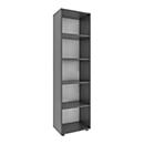 Étagère à dossiers Ulas, 5 hauteurs de classeurs, 4 tablettes, pour env. 30 classeurs, L 490 x P 320 x H 1780 mm, bois, anthracite