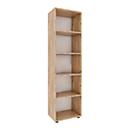 Étagère à dossiers Ulas, 5 hauteurs de classeurs, 4 tablettes, pour env. 30 classeurs, L 490 x P 320 x H 1780 mm, bois, chêne miel