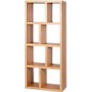 Étagère Berlin, panneau alvéolaire, placage de chêne, L 700 x P 340 x H 1590 mm