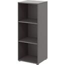 Etagère de bureau TEMPIO, en bois, 3 compartiments, 3 OH, L 400 x P 340 x H 1070 mm, anthracite