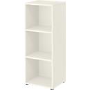 Etagère de bureau TEMPIO, en bois, 3 compartiments, 3 OH, L 400 x P 340 x H 1070 mm, blanc