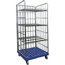 Étagère mobile, H 1800 x l. 815 x P 724 mm, bleu RAL 5010