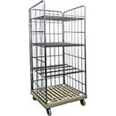 Étagère mobile, H 1800 x l. 815 x P 724 mm, gris RAL 7032