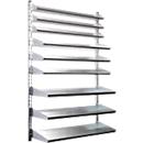 Étagère murale 9 VK, 9 tablettes, L 1 000 x l 640 x P 100/155/220 mm, sans bacs