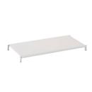 Étagère pour rayonnage universel - l. 1000 x P 400 mm - capacité de charge par étagère 125 kg - laqué époxy - gris clair RAL 7035