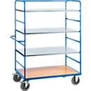 Etagewagen, 3 verz. legborden, L 1000 x 700 mm