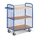 Etagewagen, met gaaswanden, 3-zijdig, 40 kg
