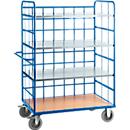 Etagewagen met rooster, 3 verz. legborden, L 1200 x 800 mm