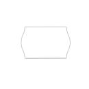Étiquettes à bord ondulé, 26 x 12 mm, 10 rouleaux, blanc (amovible)
