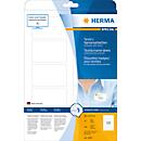 Étiquettes badges textile Herma - 80 x 50 mm - autocollant - sans bord - 10 étiquettes par feuille - paquet de 10 feuilles