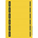 Étiquettes courtes pour classeurs LEITZ®, imprimable, largeur de tranche 50 mm, autocollant, 150 p., jaune