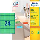 Étiquettes multifonctionnelles 3450 Avery Zweckform, 70 x 37 mm, 2400 unités, vert
