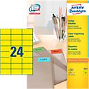 Étiquettes multifonctionnelles 3451 Avery Zweckform, 70 x 37 mm, 2400 unités, jaune