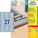 Étiquettes multifonctionnelles ultra-résistantes L6011-100 AVERY® Zweckform, 63,5 x 29,6 mm, 2700 étiquettes