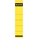 Étiquettes pour classeur à levier, pour une largeur de dos de 50 mm, autocollantes, 10 pièces, jaune
