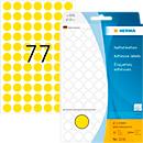 Étiquettes universelles HERMA 2231, points de repère autocollants, Ø 13 mm, adhésif permanent, 32 feuilles, papier, mat, jaune