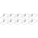 Etrier guide-câbles, galvanisé, en acier rond, L 220 x P 82 mm, 10 pièces