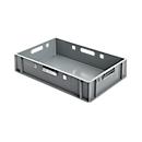 Euro Box Fleischkasten, lebensmittelecht, Inhalt 25,3 L, geschlossene Version, grau