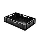 Euro Box Fleischkasten, lebensmittelecht, Inhalt 25,3 L, geschlossene Version, schwarz