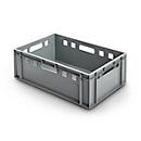 Euro Box Fleischkasten, lebensmittelecht, Inhalt 35,3 L, geschlossene Version, grau
