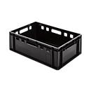 Euro Box Fleischkasten, lebensmittelecht, Inhalt 35,3 L, geschlossene Version, schwarz