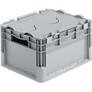 Euro Box Leichtbehälter ELB 4220, aus PP, Inhalt 20,4 L, mit Deckel, grau