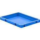 Euro Box Serie EF 4040, aus PP, Inhalt 3,6 L, geschlossene Wände, Unterfassgriff, blau
