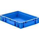 Euro Box Serie EF 4070, aus PP, Inhalt 6,9 L, geschlossene Wände, Unterfassgriff, blau