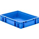 Euro Box Serie EF 4080, aus PP, Inhalt 7,4 L, geschlossene Wände, Unterfassgriff, blau