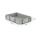 Euro Box Serie LTF 6120, aus PP, Inhalt 21 L, Unterfassgriff, grau
