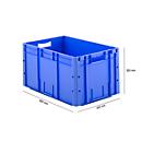 Euro Box Serie LTF 6320, aus PP, Inhalt 62,7 L, Durchfassgriff, blau