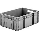 Euro Box Serie MF 6220, aus PP, Inhalt 41,6 L, Durchfassgriff, grau