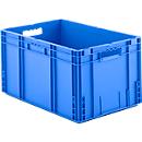 Euro Box Serie MF 6320, aus PP, Inhalt 62,3 L, Durchfassgriff, blau