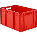 Euro Box Serie MF 6320, aus PP, Inhalt 62,3 L, Durchfassgriff, rot