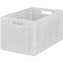 Euro Box série MF 6320, en PP, capacité 62,3 L, poignée traversante, translucide