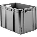 Euro Box Serie MF 6420, aus PP, Inhalt 82,9 L, Durchfassgriff, grau